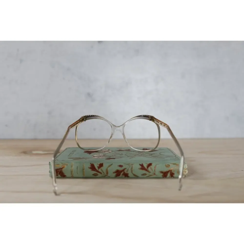 Vintage 1970s Pathway Optical Rhinestone Eyeglasses NOS Grandma Retro